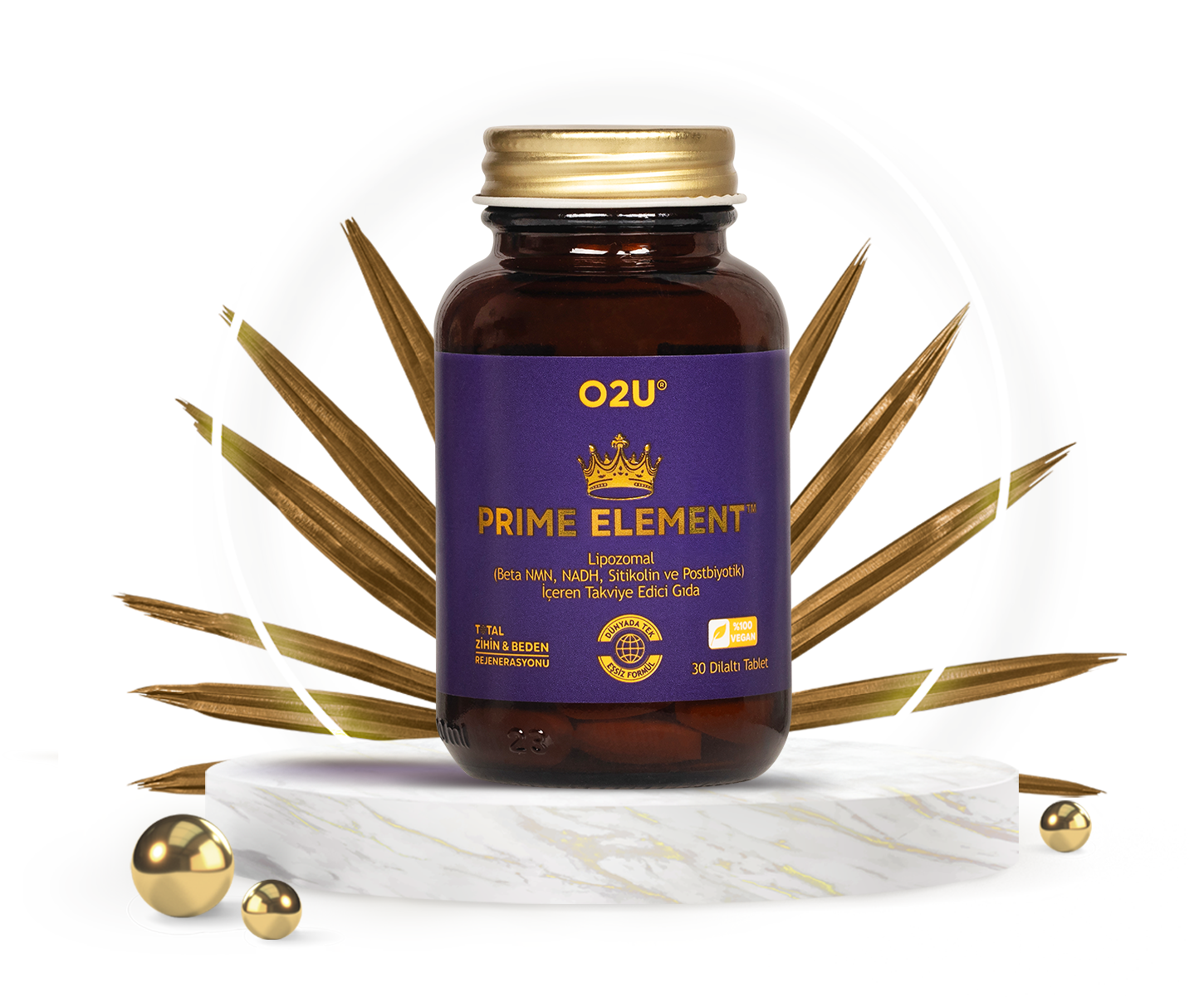 O2U Prime Element 30 Dilaltı Tablet | 820 Mg/Tablet - O2U Prime Element