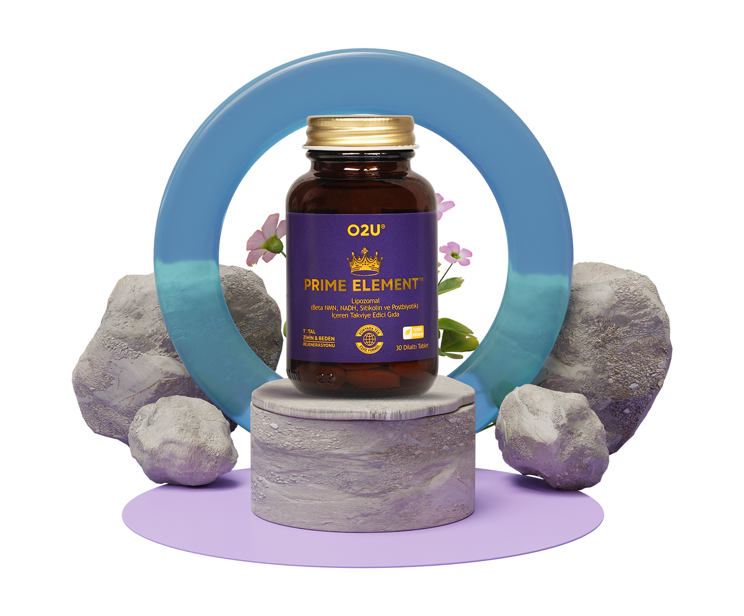 O2U Prime Element 30 Dilaltı Tablet | 820 Mg/Tablet - O2U Prime Element