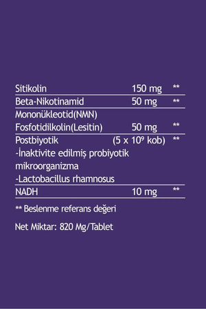 O2U Prime Element 30 Dilaltı Tablet | 820 Mg/Tablet