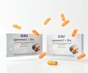 O2U Lipozomal C Vitamini + Çinko Bisglisinat | Bağışıklık ve Antioksidan Desteği - O2U Prime Element