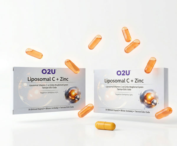 O2U Lipozomal C Vitamini + Çinko Bisglisinat | Bağışıklık ve Antioksidan Desteği - O2U Prime Element