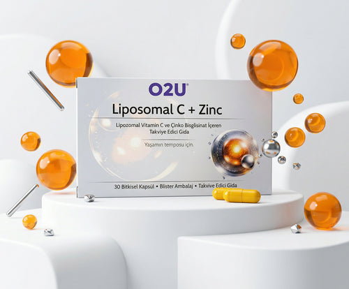 O2U Lipozomal C Vitamini + Çinko Bisglisinat | Bağışıklık ve Antioksidan Desteği - O2U Prime Element