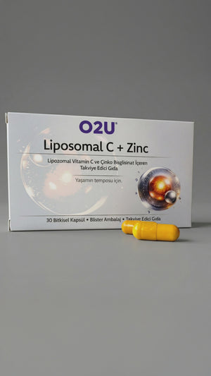 O2U Lipozomal C Vitamini + Çinko Bisglisinat | Bağışıklık ve Antioksidan Desteği